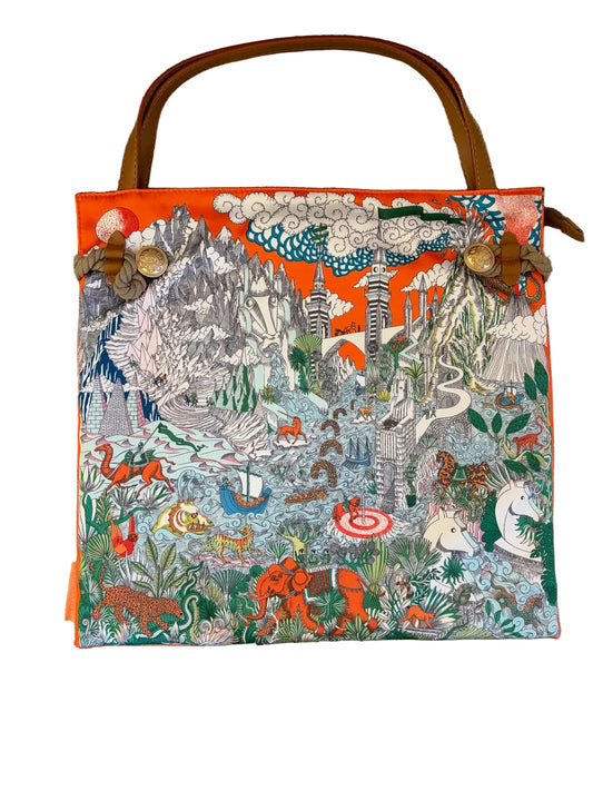 Orange Castle & Animal Bag