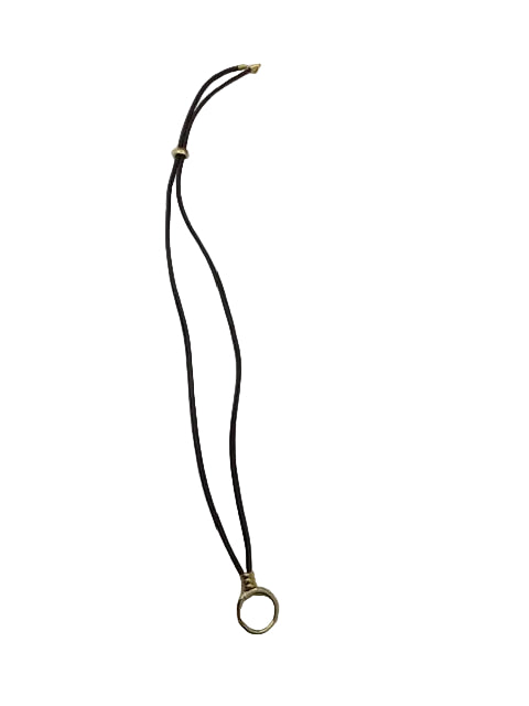 Brown Figgy Vegan Leather Necklace