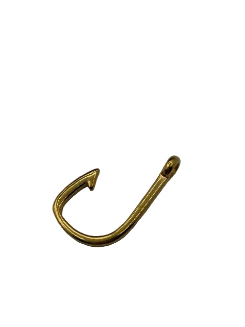 Gold Fishing Hook Charm