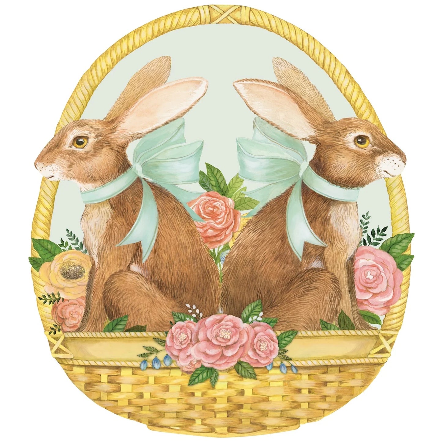 Die-cut Bunny Basket Placemat