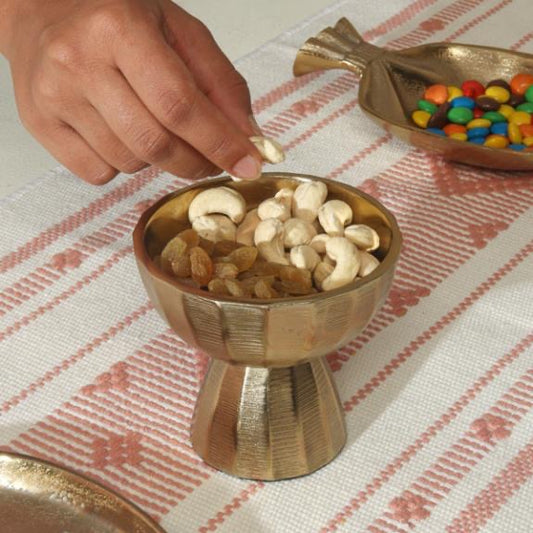 Mini Gold Pedestal Bowl