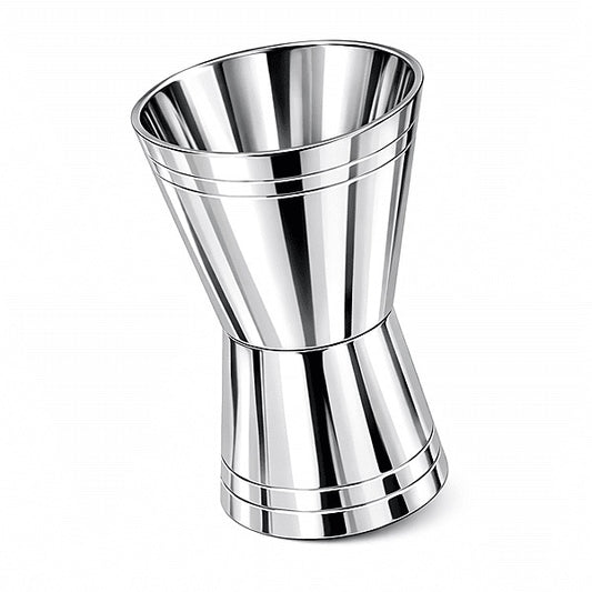 Silver Double Jigger Straight-Sided