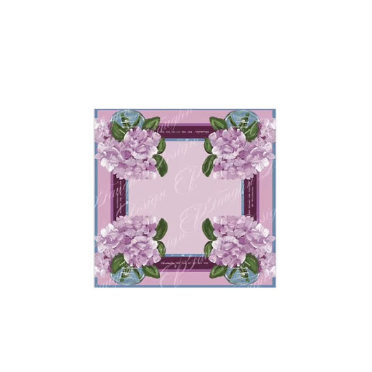 Pink Hydrangea Mahjong Mat