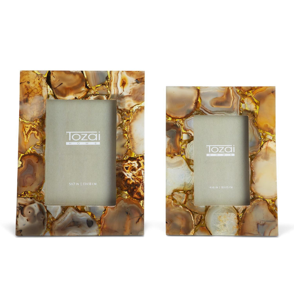 Amber Agate Picture Frame in Two Sizes