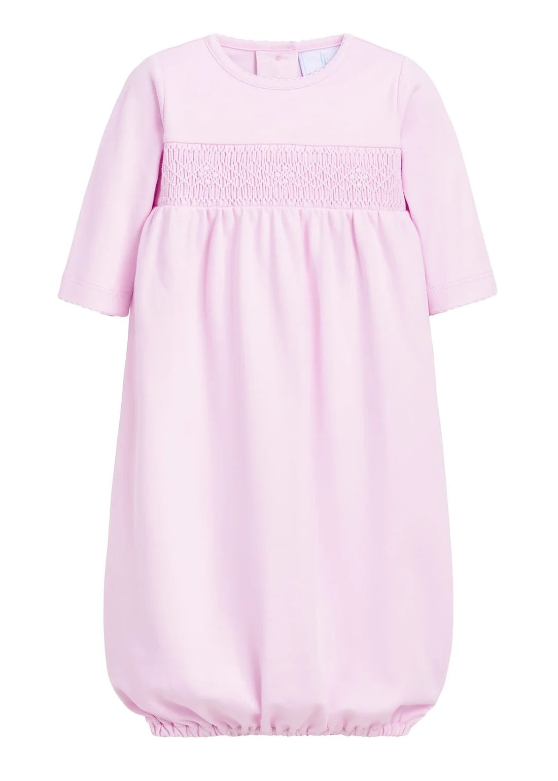 Welcome Home Smocked Gown - Pink