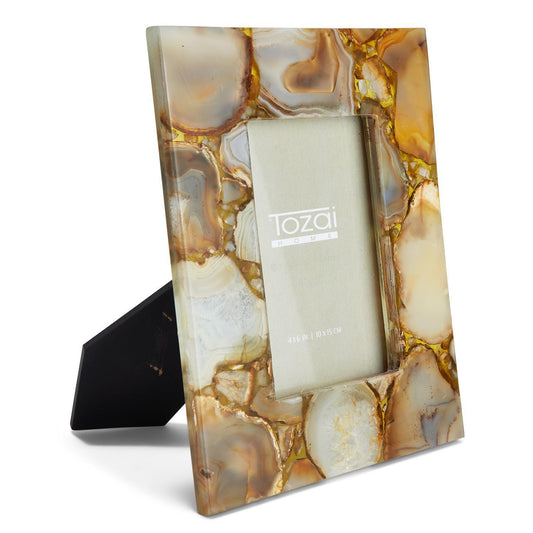 Amber Agate Picture Frame in Two Sizes