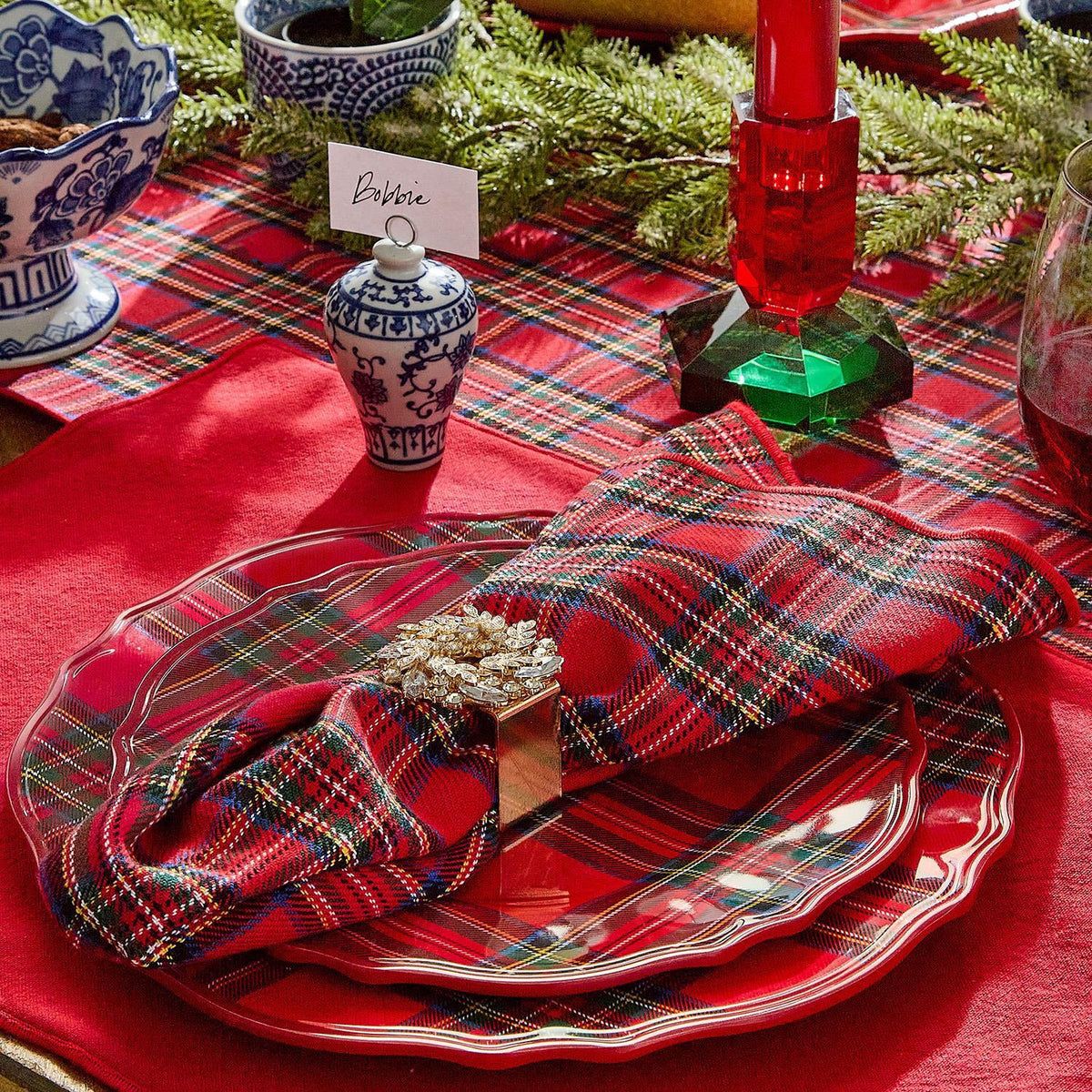 Tartan Traditions Set of 4 Cloth Napkins - Cotton