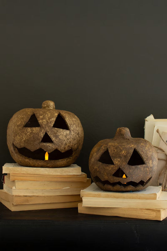 Paper Mache Jack-O-Lantern Set