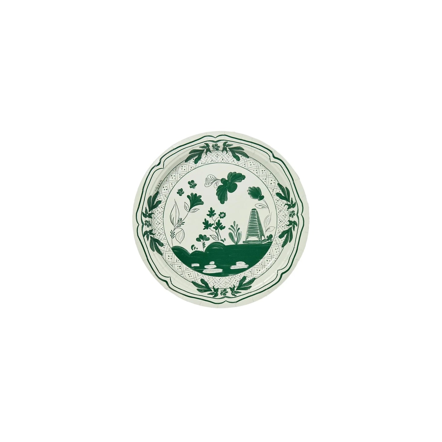 Pavilion Mini Beachside Paper Plates - Sage & Forest