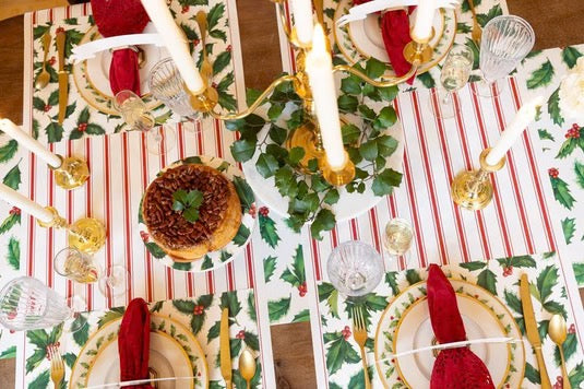Holiday Holly Table Runner