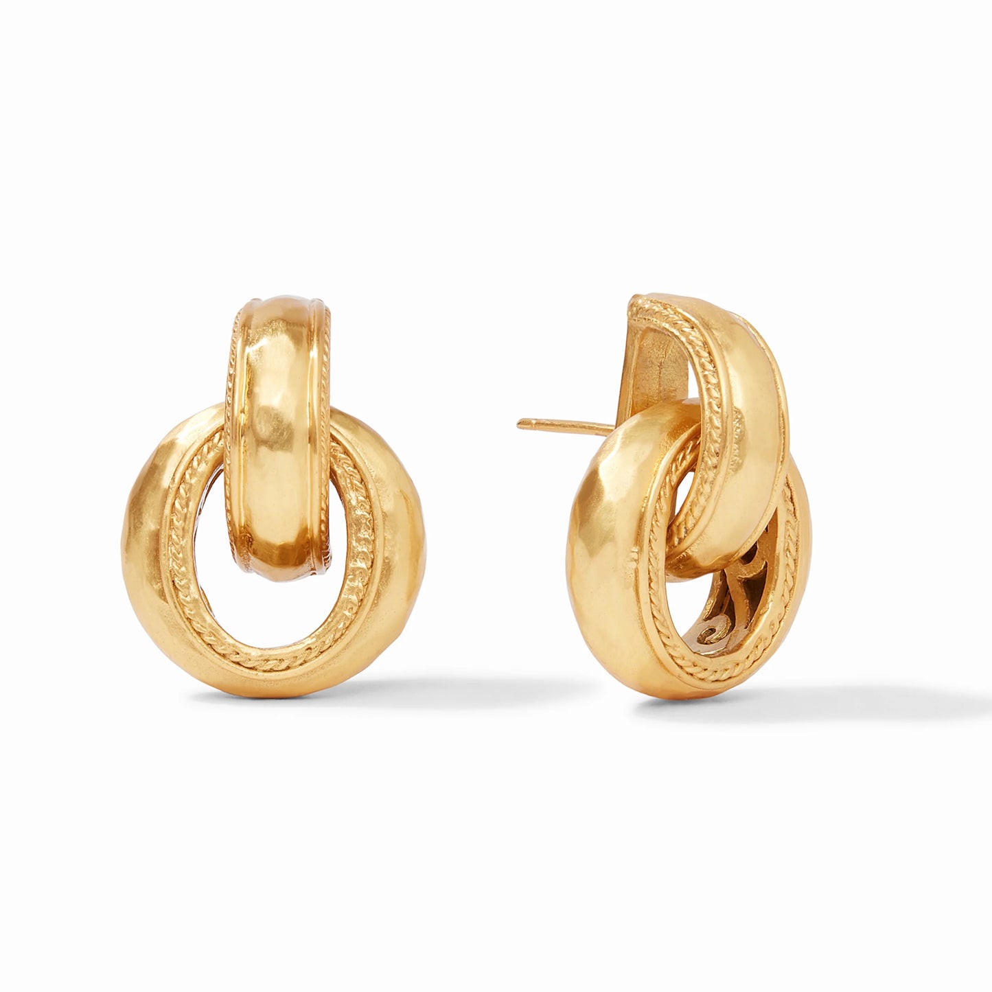 Cannes Doorknocker Earring-Gold