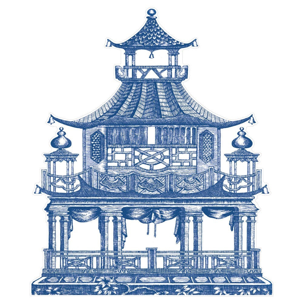 Chinoiserie Toile Pagoda Hardback Placemat