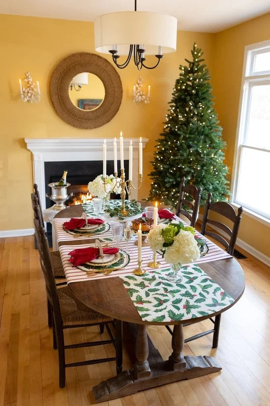 Holiday Holly Table Runner