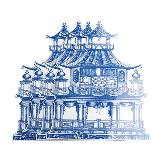 Chinoiserie Toile Pagoda Hardback Placemat