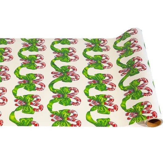 Festive Candy Canes Table Runner