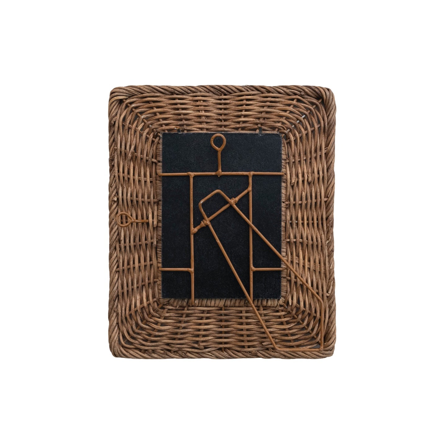 Hand-Woven Wicker Photo Frame