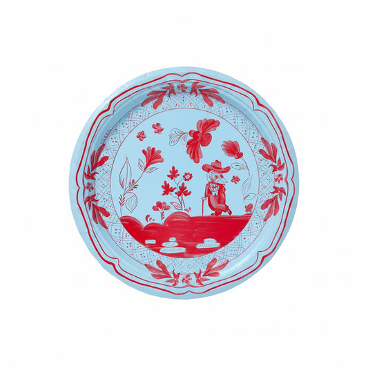 Pavilion Oxford Wild Man Blue And Red Dessert Collegiate Paper Plates