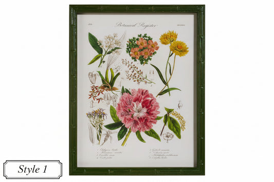 16" Floral Framed Wall Art