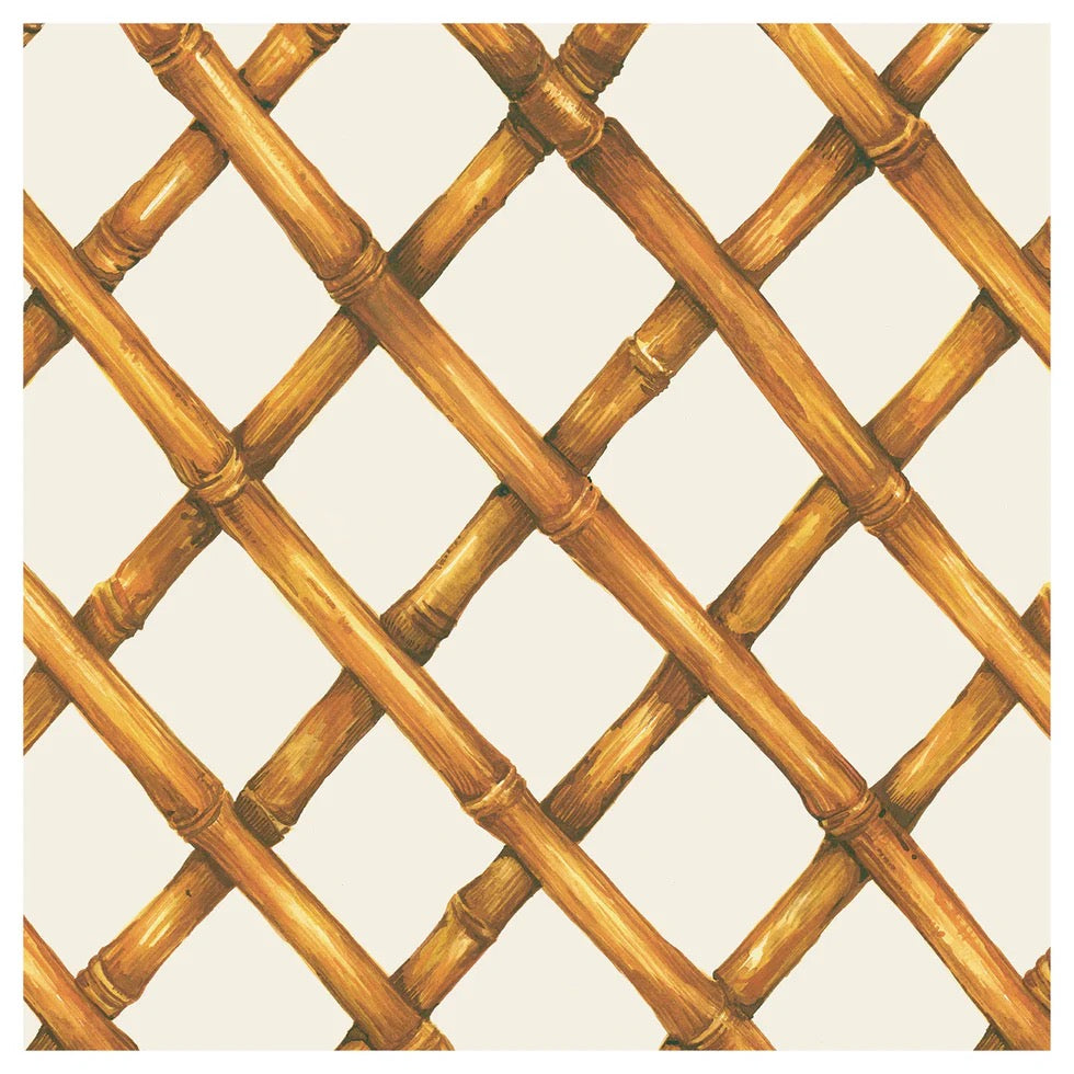 Hester & Cook Bamboo Lattice Cocktail Napkins