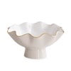 ENCANTO Carola Small Pedestal Bowl (Cream and White)