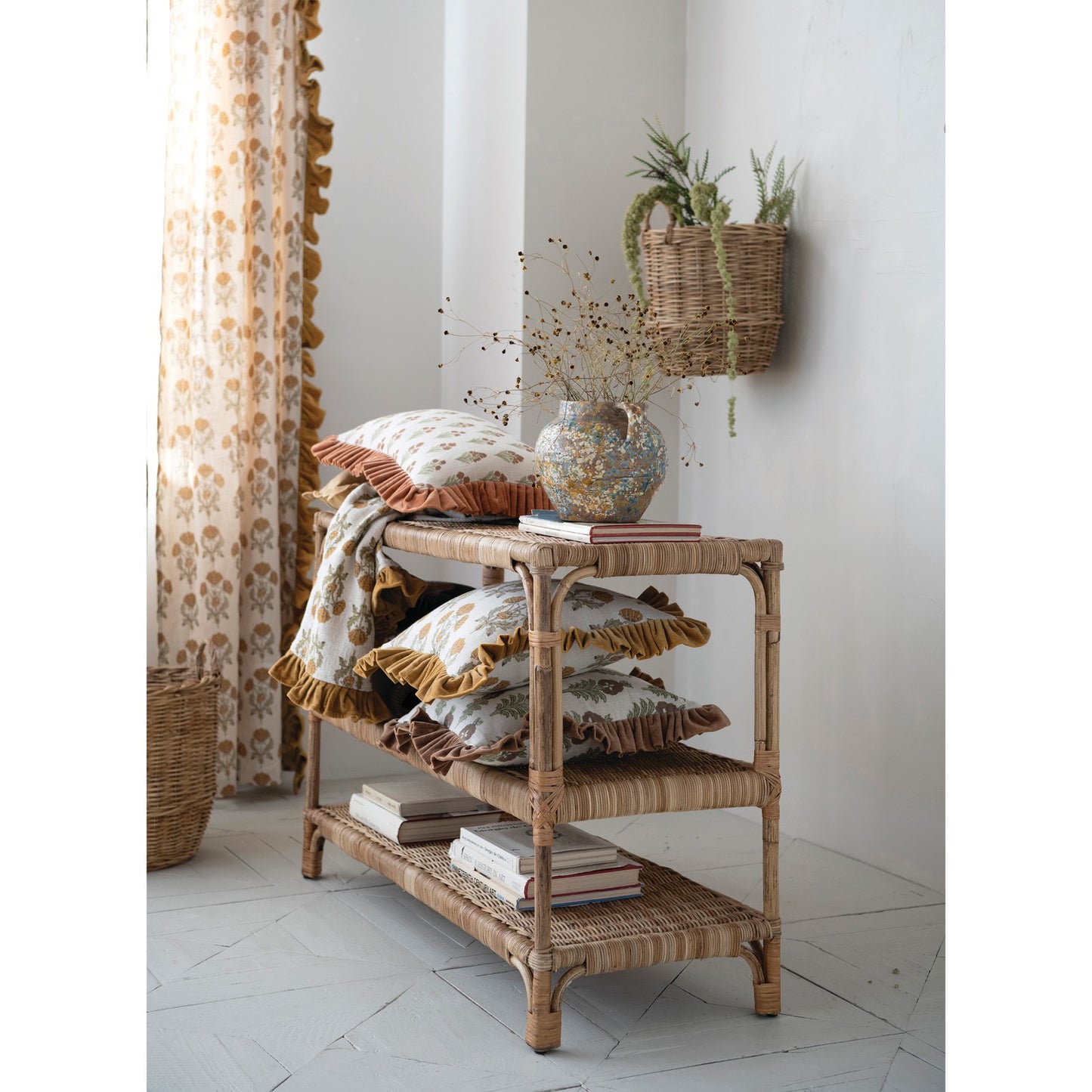 Rattan Console Table