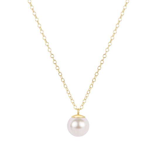 Enewton 16" necklace gold - classic pearl 10mm charm