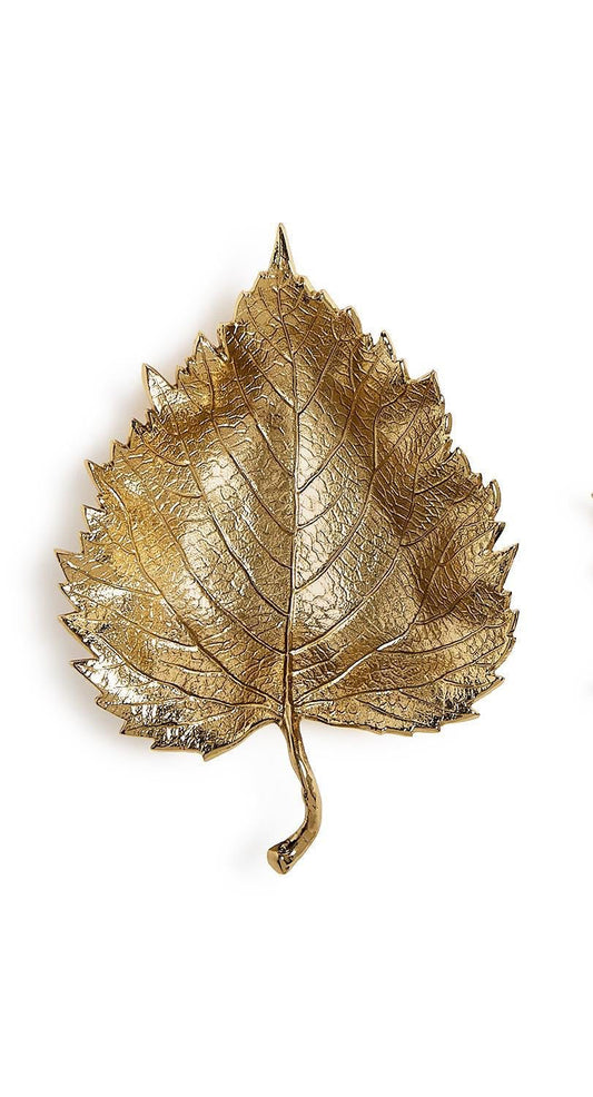 Golden Leaf Tray/Bowl 2 Styles