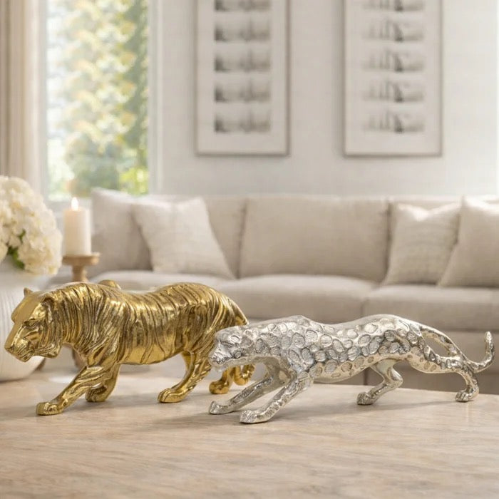 Gold Tiger Statue