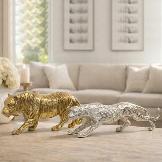 Gold Tiger Statue