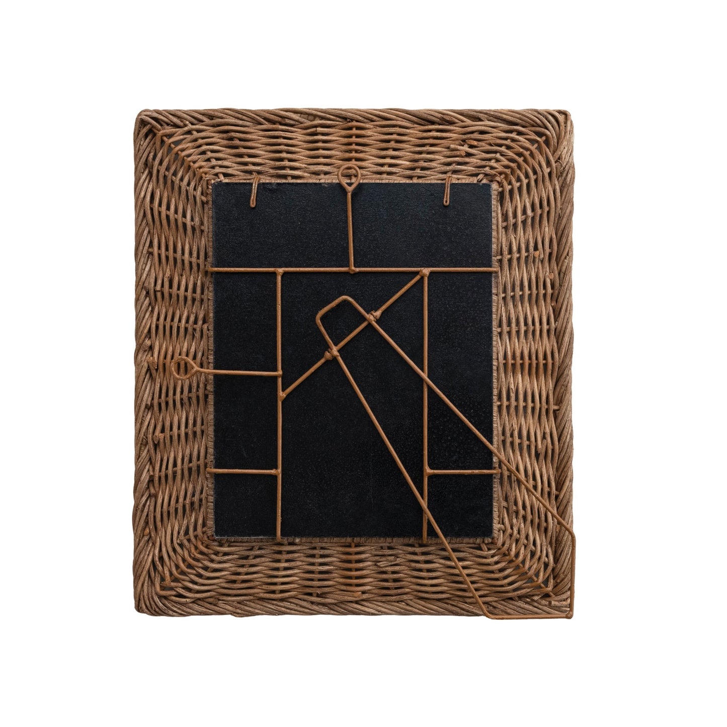 Large Hand-Woven Wicker Photo Frame