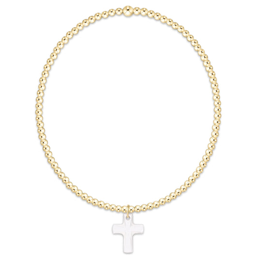 Enewton Classic Gold 2mm Bracelet-Blessed Crystal Charm