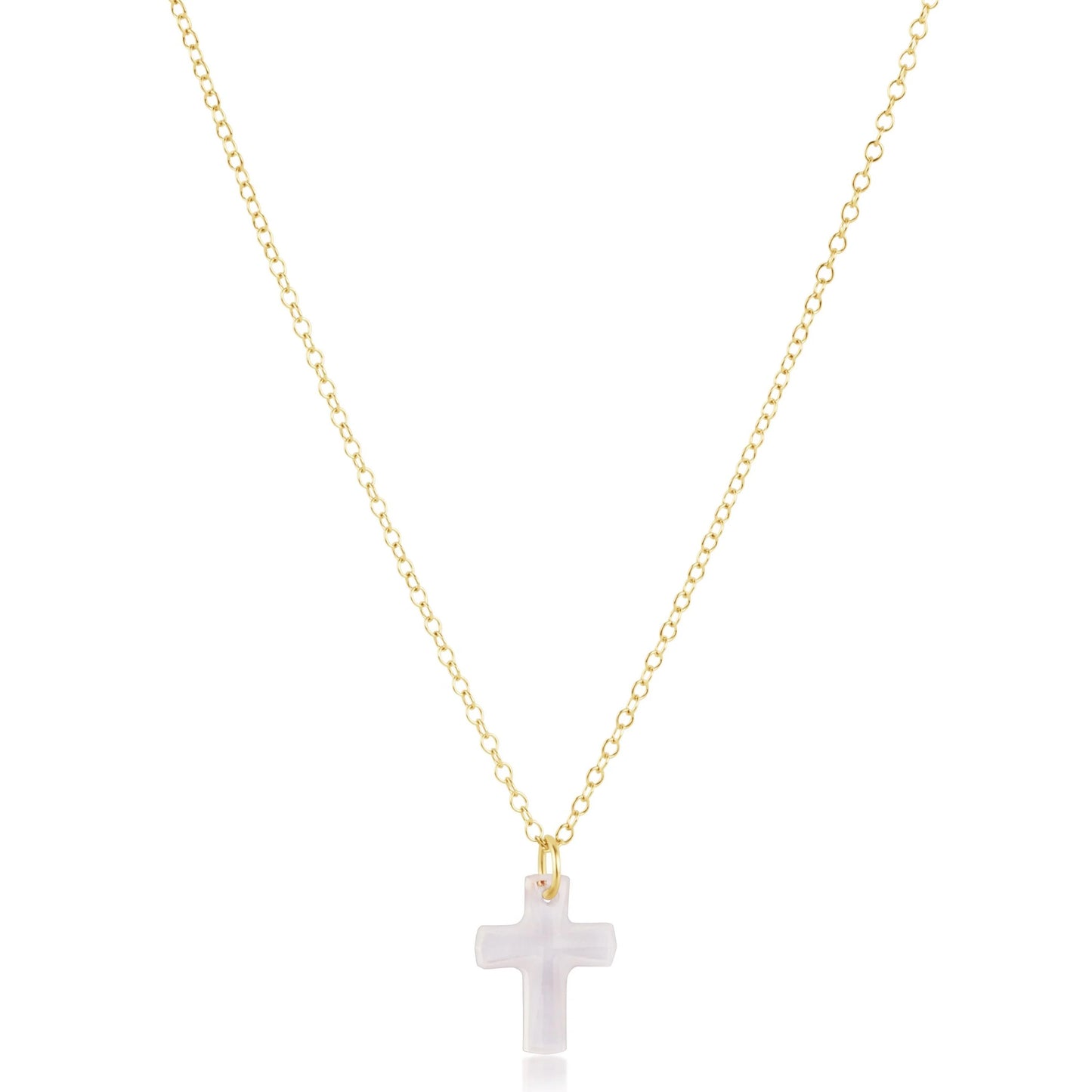 Enewton 16" Necklace Gold - Blessed Crystal Charm