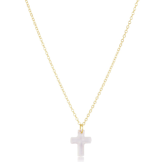 Enewton 16" Necklace Gold - Blessed Crystal Charm
