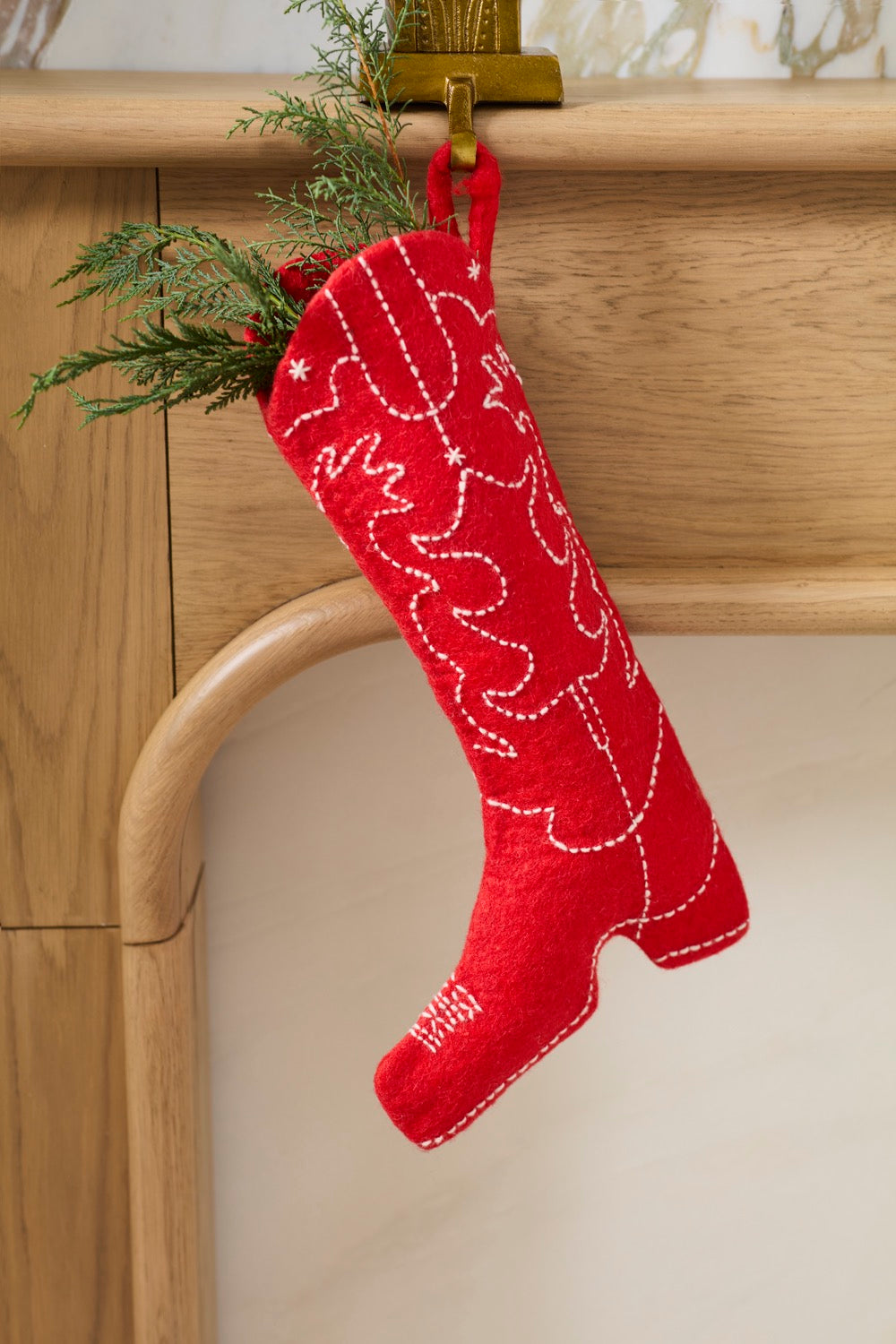 Cowboy Boot Christmas Stocking