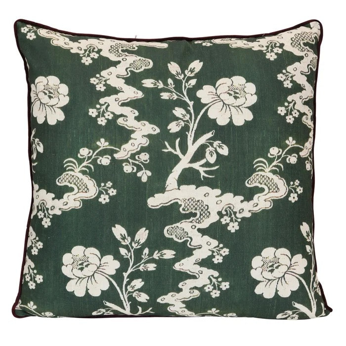 Dark Floral down filled Pillow