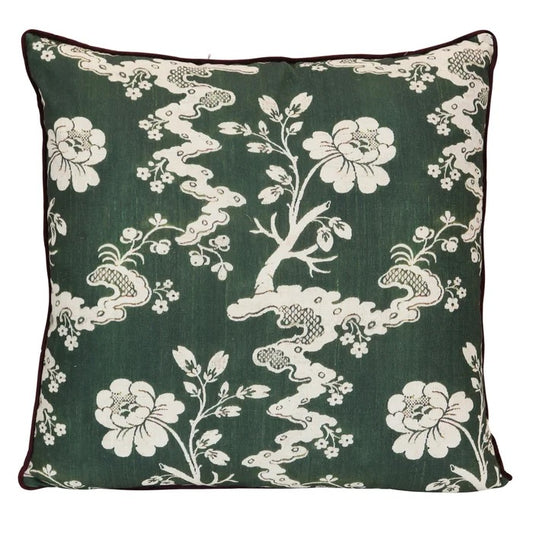 Dark Floral down filled Pillow