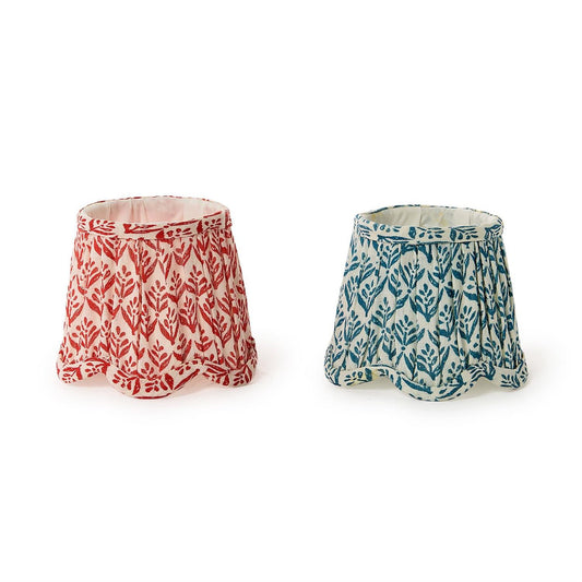 Scalloped Floral Fabric Lampshade (2 Colors)