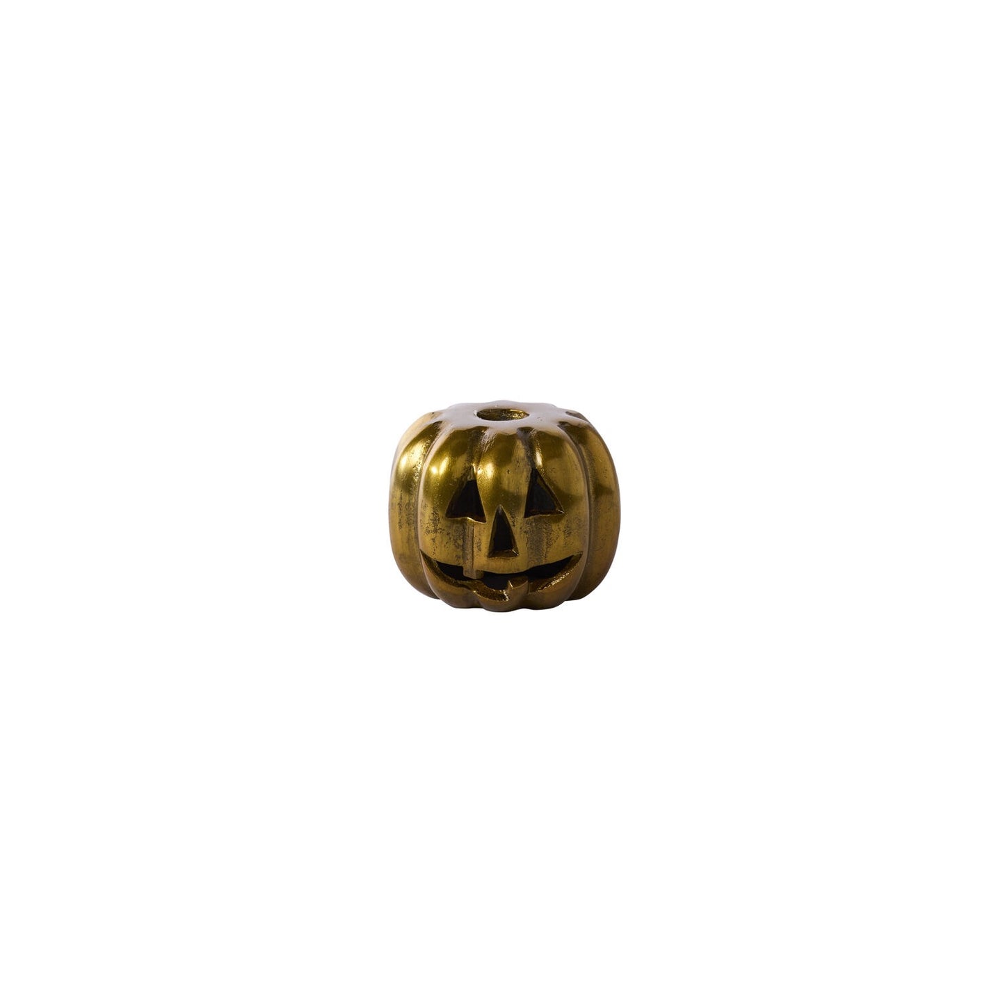 CARVED PUMPKIN CANDLEHOLDER
