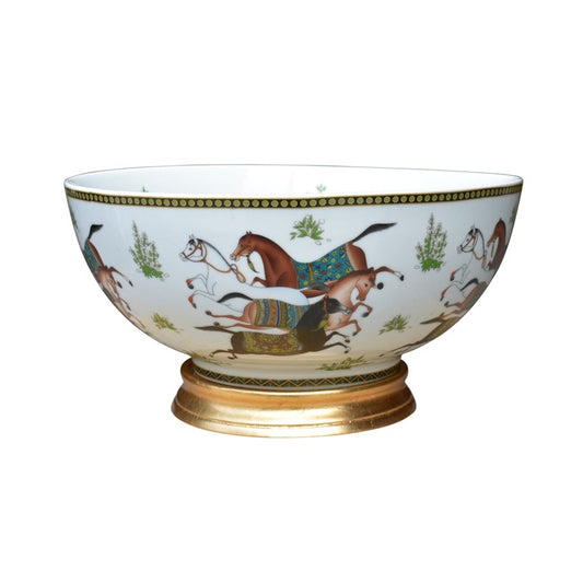 Horse Bowl w/Base 14"