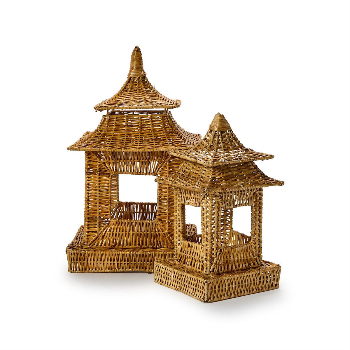 Rattan Pagoda Lanterns in 2 Sizes