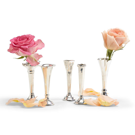 Bagatelles Single Stem Vase - Silver-Plated Brass