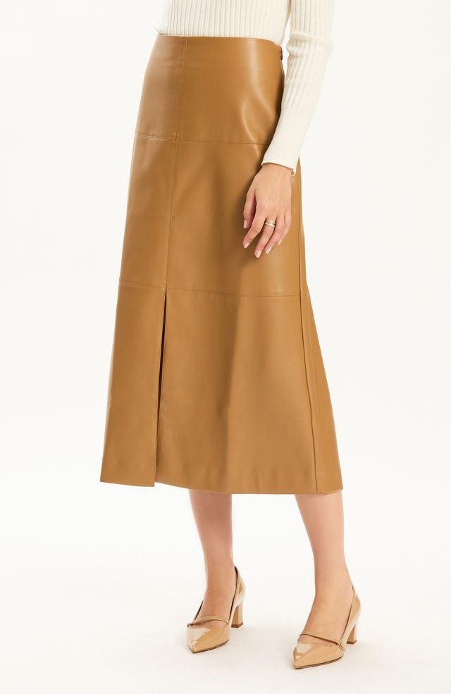 Phoebe Vegan Skirt in Latte