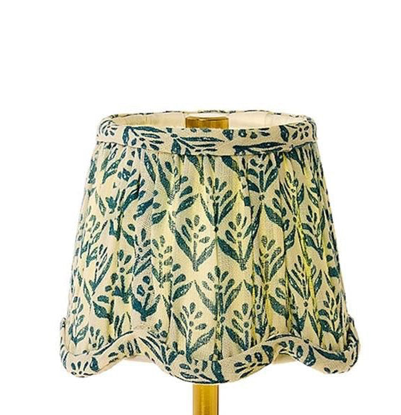 Scalloped Floral Fabric Lampshade (2 Colors)