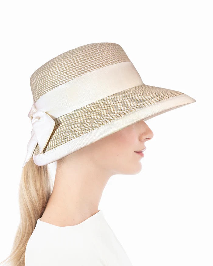 Diva Sun Hat-EJ Natural/Black