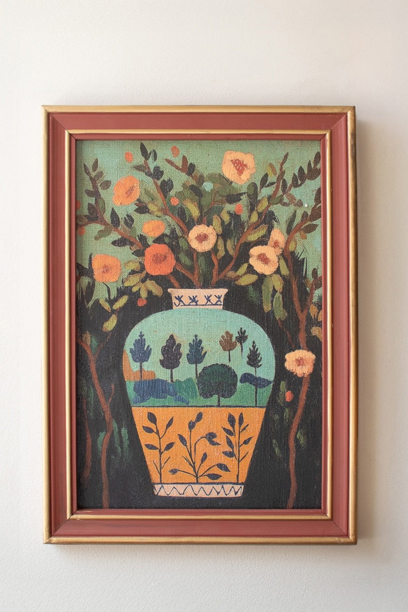 Framed Vases Painting Set