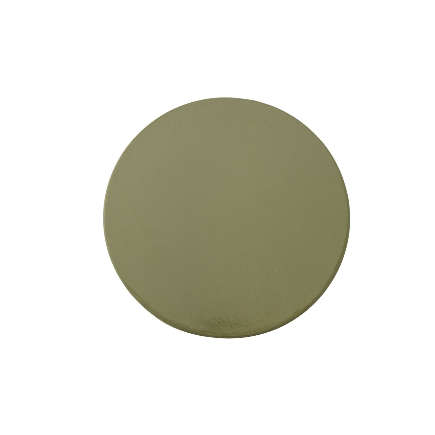 Green Enameled Metal Table/Stool