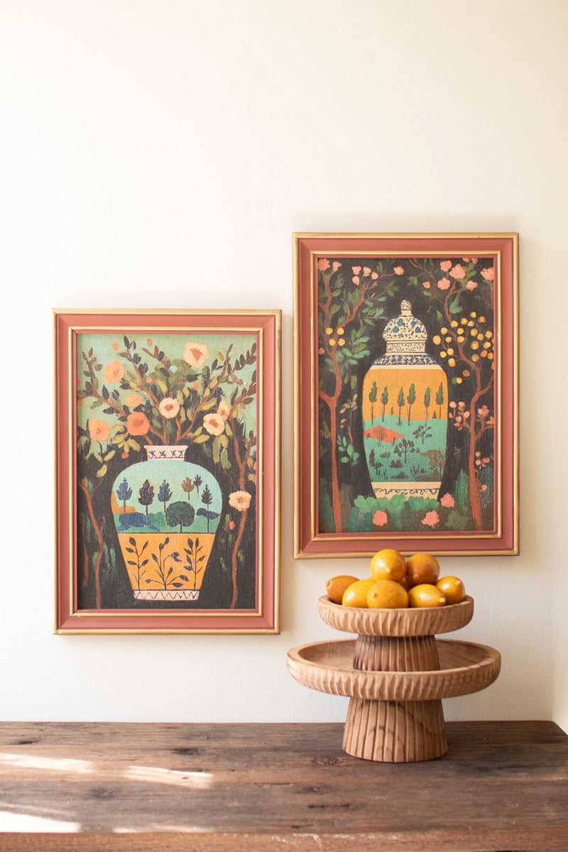 Framed Vases Painting Set