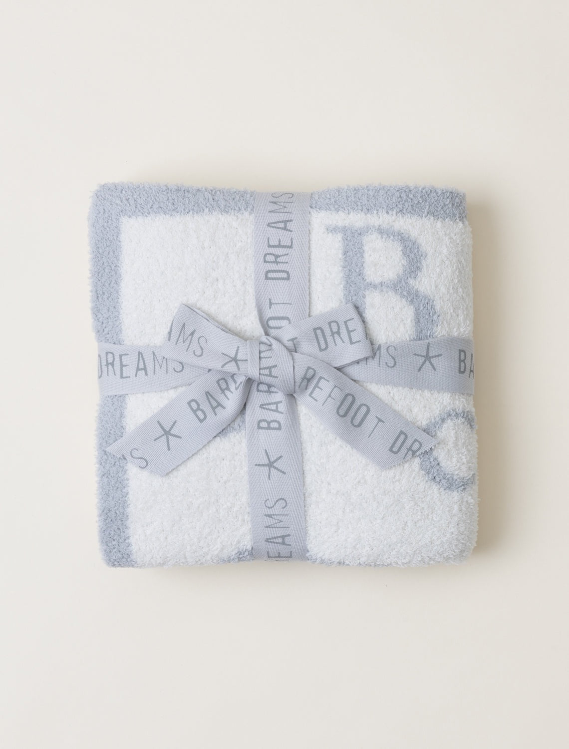 CozyChic® ABC Blanket in Ocean-Cream// Barefoot Dreams