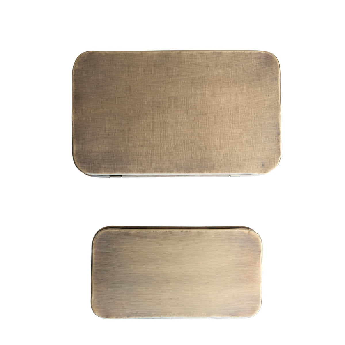 Brass Finish Metal Box Set