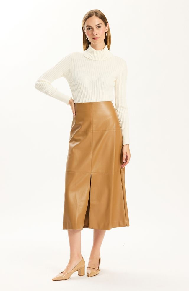 Phoebe Vegan Skirt in Latte